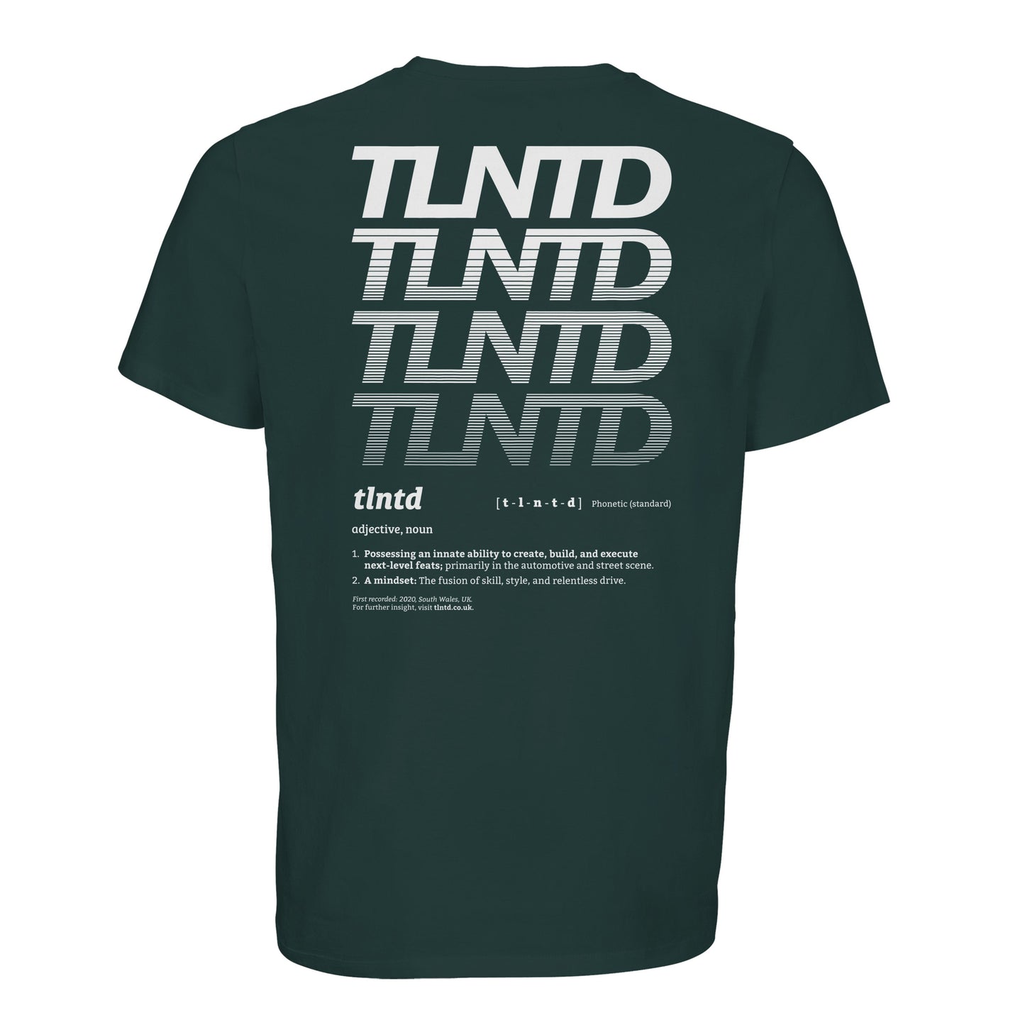 Definition Tee White Print