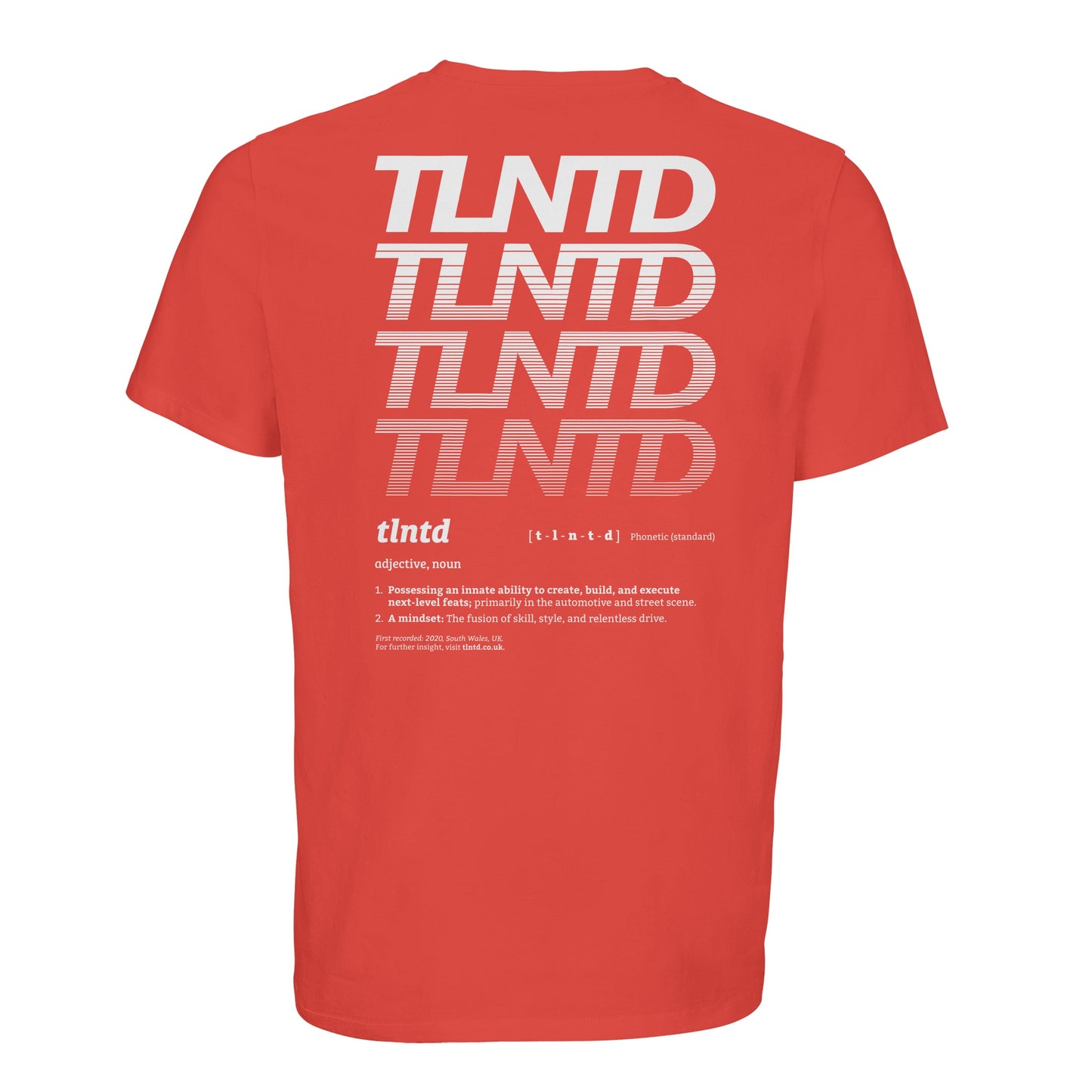 Definition Tee White Print