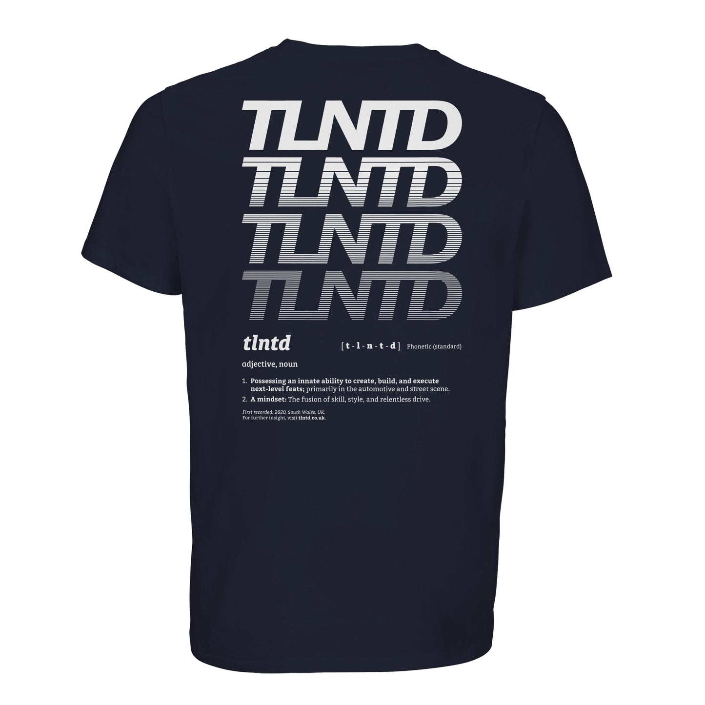 Definition Tee White Print